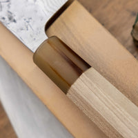 Tsunehisa Santoku Swedish Steel Damascus Washiji 165 mm