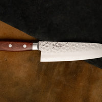 Tsunehisa Santoku VG-10 Damascus Brown 170 mm