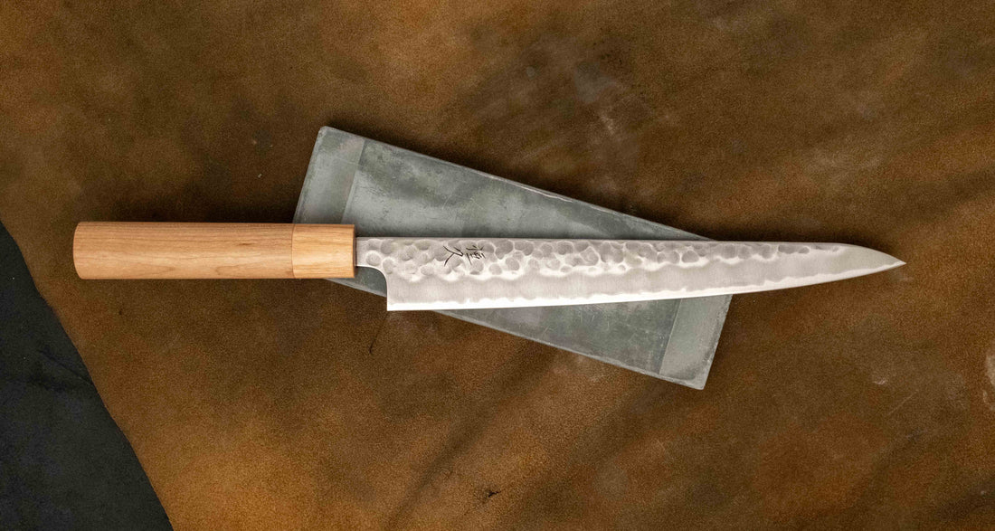 Tsunehisa Sujihiki Shirogami #2 Cherry 240 mm