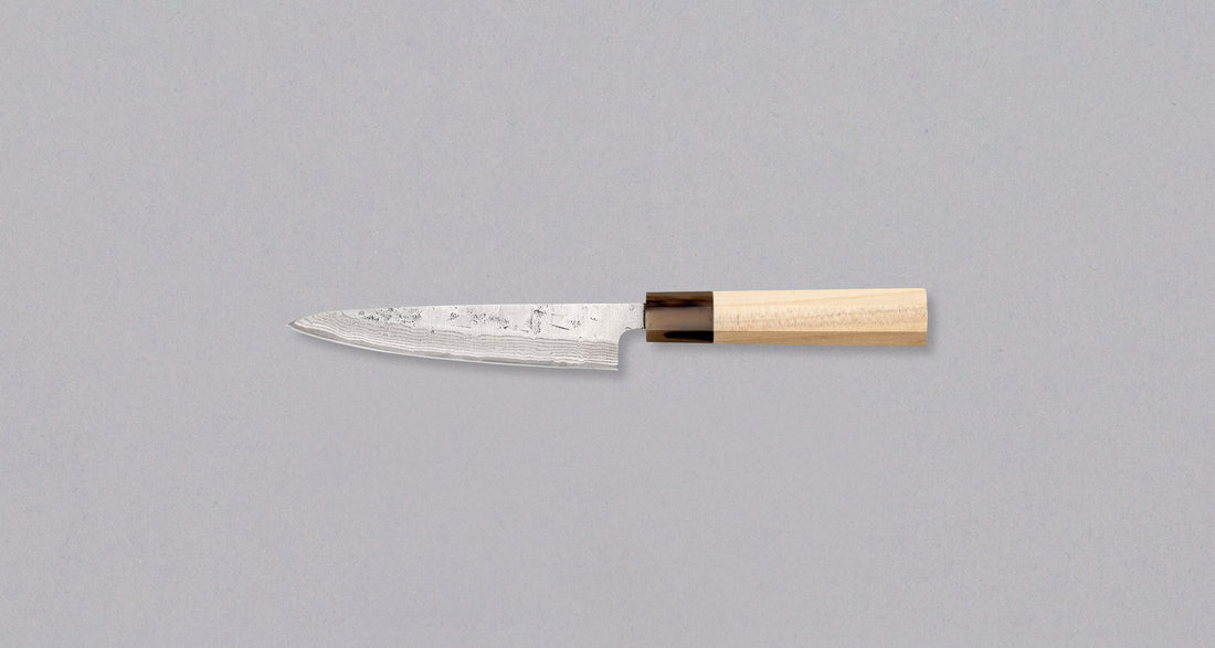 Tsunehisa Petty Swedish Steel Damascus Washiji 135 mm
