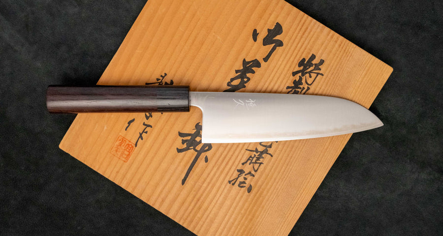 Tsunehisa Santoku Aogami Super Migaki 165 mm