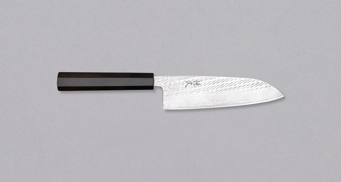 Tsunehisa Santoku Ginsanko Nawame Damascus 170 mm