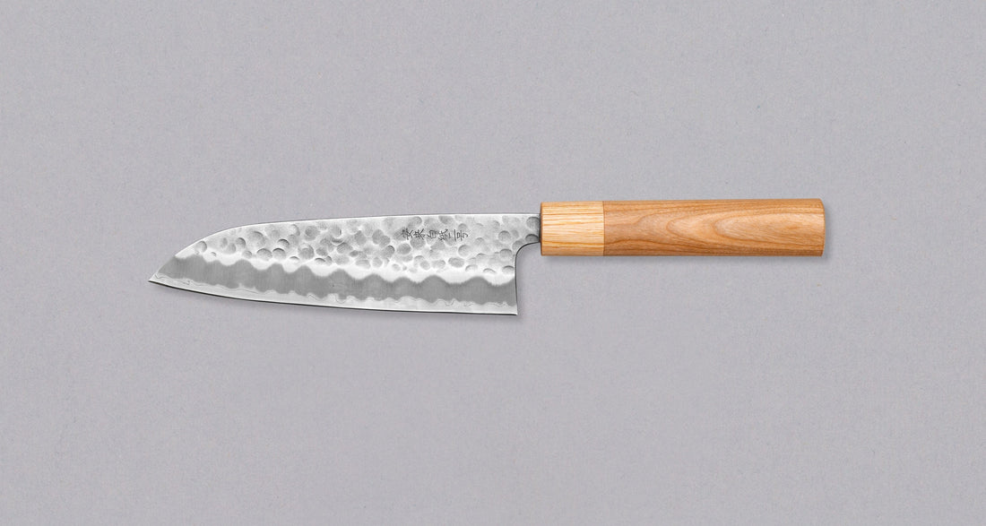 Tsunehisa Santoku Shirogami #2 Cherry 170 mm