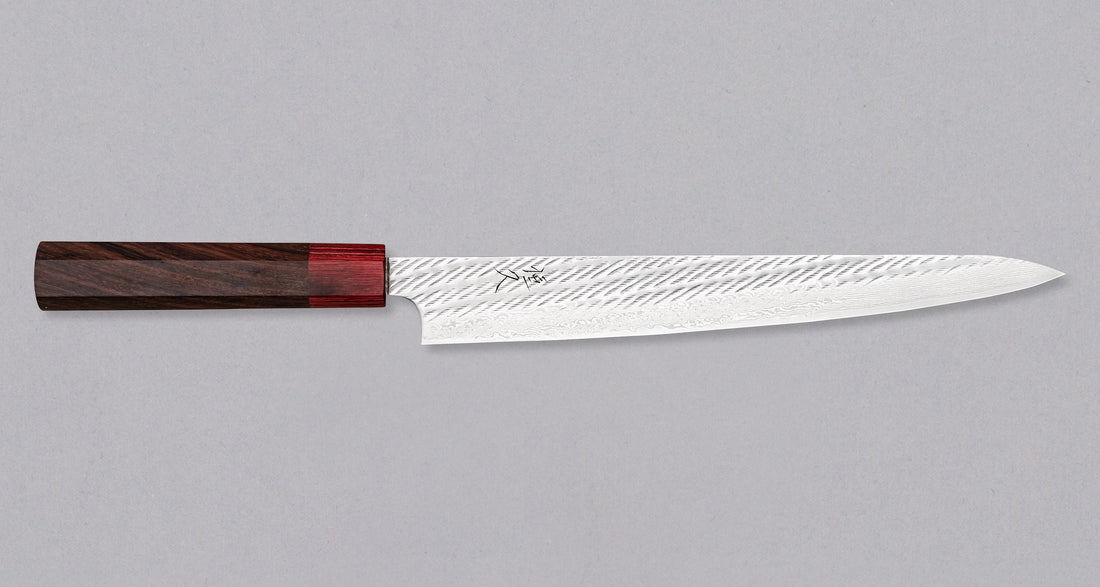 Tsunehisa Sujihiki AUS-10 Nawame Damascus 240 mm