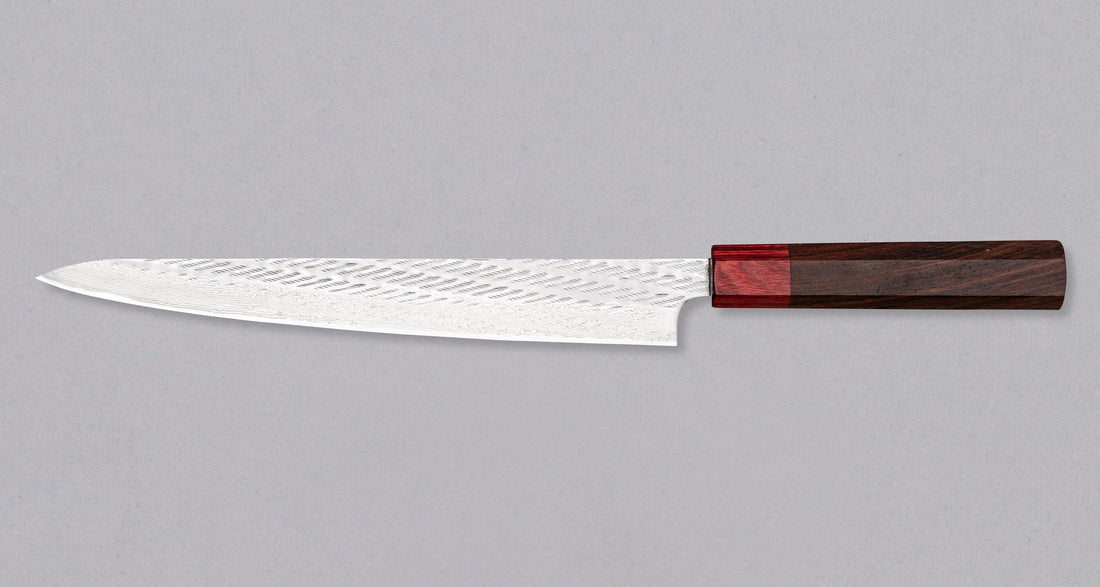 Tsunehisa Sujihiki AUS-10 Nawame Damascus 240 mm