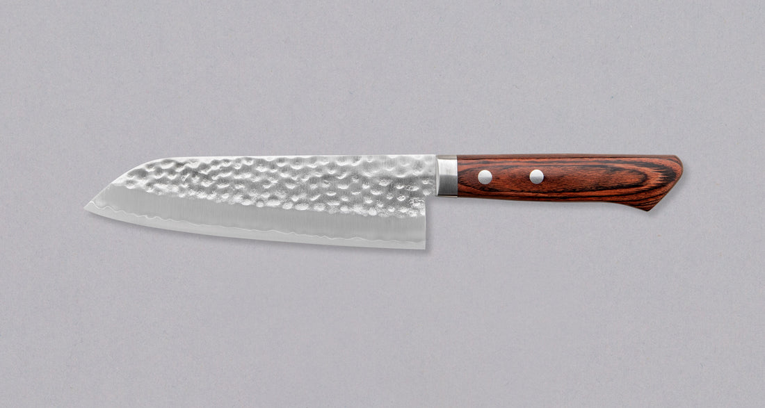 Etsu Village Santoku Hammered Mahagony 170 mm