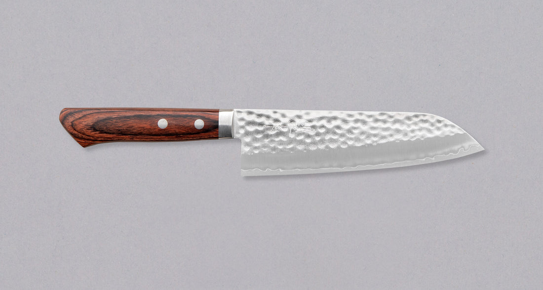 Etsu Village Santoku Hammered Mahagony 170 mm