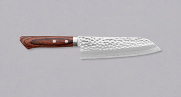 Etsu Village Santoku Hammered Mahagony 170 mm