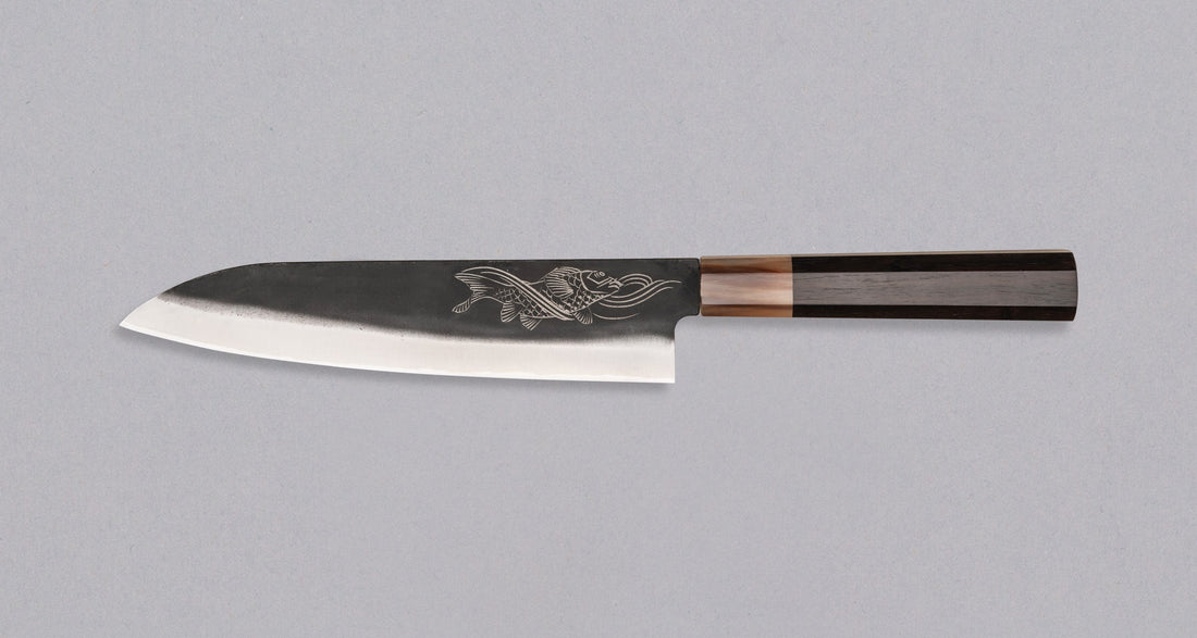 Yoshida Gyuto SUJ-2 Kuro-uchi 210 mm [Koi Fish]