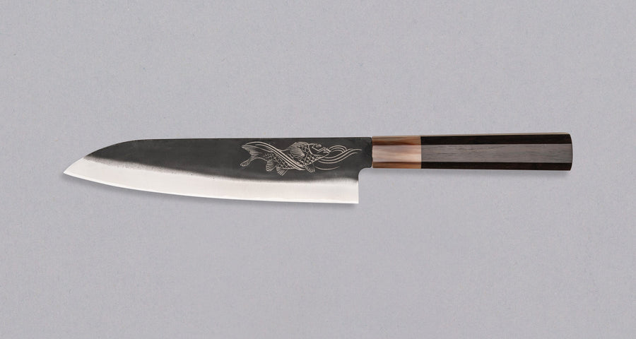 Yoshida Gyuto SUJ-2 Kuro-uchi 210 mm [Koi Fish]