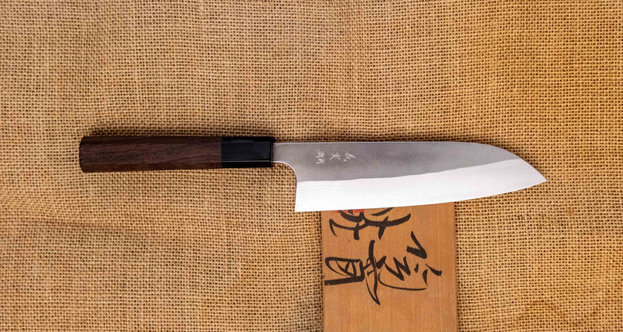 Kato Santoku VG-10 Nashiji Damascus 170 mm