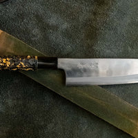 ZDP-189 Santoku Silver Gold Carbon 180 mm