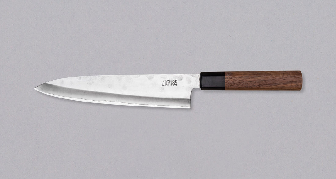 ZDP-189 Gyuto Silver Tsuchime 210 mm