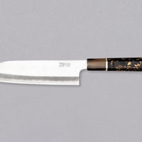 ZDP-189 Santoku Silver Gold Carbon 180 mm